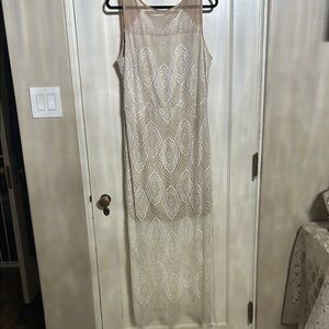 Elegant Cream Lace Dress